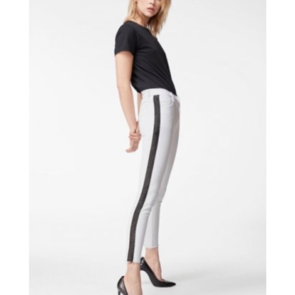 J Brand Zebra Alana High Rise Skinny Jeans